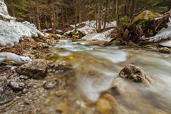 Cascade of Sibli-Wasserfall. Rottach-Egern