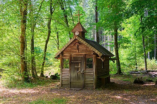 Forest chapel near Essing