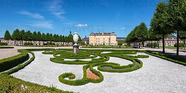 Schwetzingen Palace with Palace Garden Park Travel Architecture Panorama in Schwetzingen