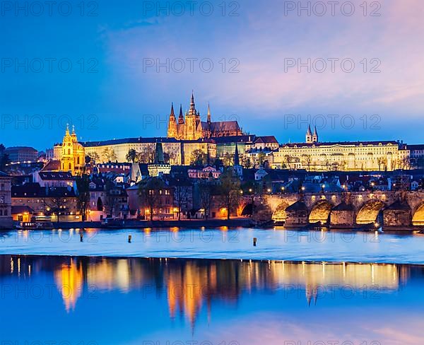 Travel Prague Europe concept background