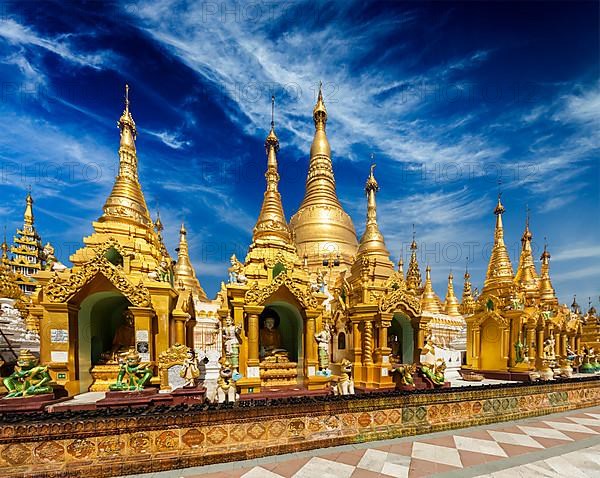 Myanmer famous sacred place and tourist attraction landmark