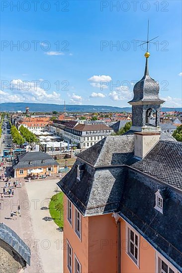 View of the city from Schwetzingen Palace