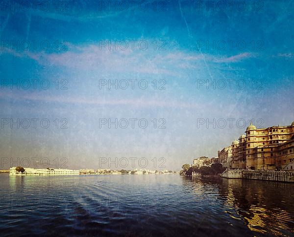 Vintage retro hipster style travel image of romantic India luxury tourism concept background