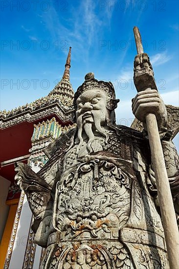 Wat Pho Chinese stone guardian