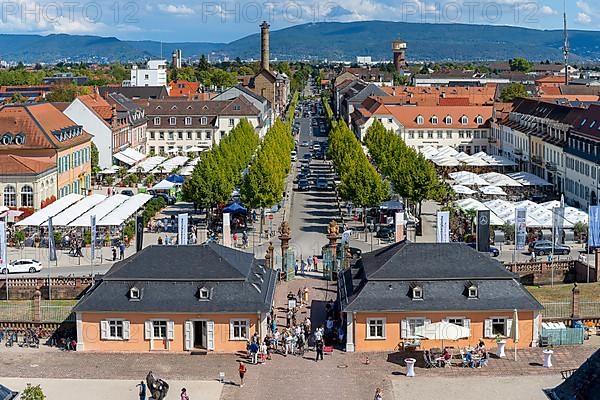 View of the city from Schwetzingen Palace