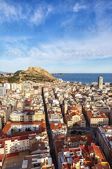 Alicante Alacant Overview of the City and Castle Castillo Santa Barbara Holiday Travel in Alicante
