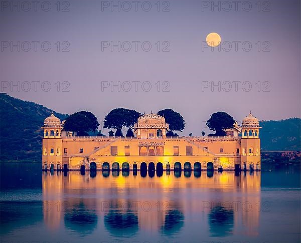 Vintage retro hipster style travel image of Rajasthan landmark