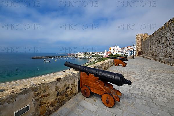 Fortress cannons pointing at the harbor