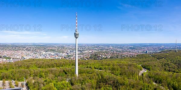 Stuttgart TV Tower Panorama Skyline Aerial View City Architecture Travel in Stuttgart