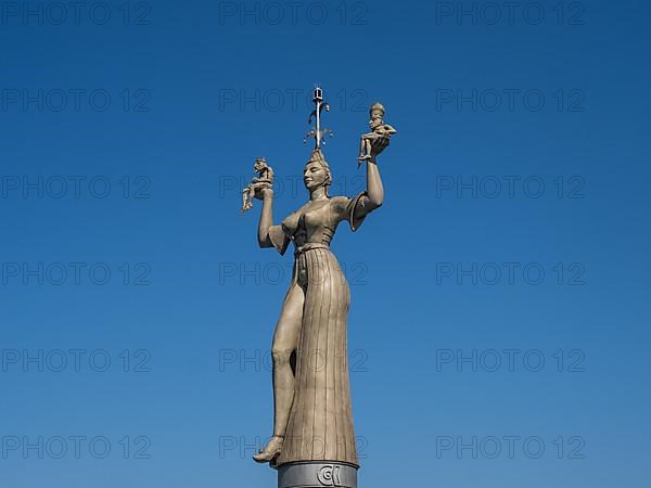 Statue of Imperia at the harbour entrance of Constance