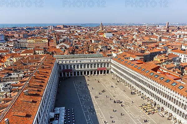 St Mark's Square Piazza San Marco from above Overview Vacation Travel City in Venice