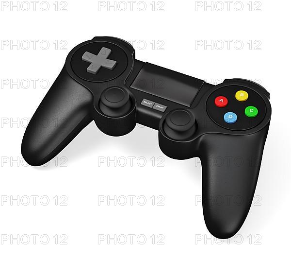 Gamepad joypad for video game console isolated on white background