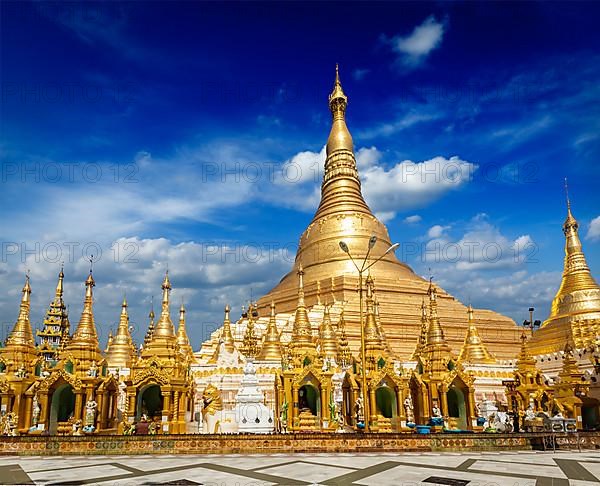 Myanmer famous sacred place and tourist attraction landmark