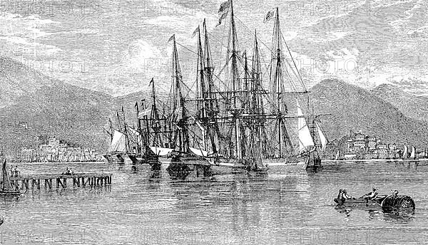 Port of St. Thomas in 1869