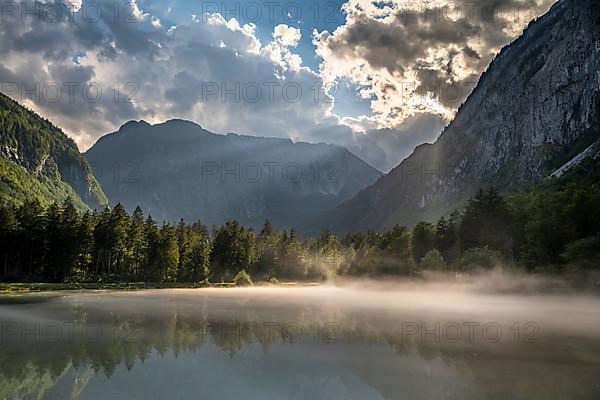 Bluntausee with foggy atmosphere