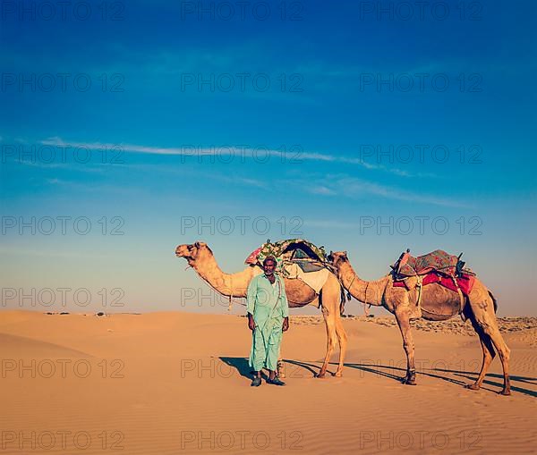 Vintage retro hipster style travel image of Rajasthan travel background