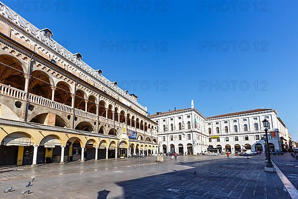 Padua Palazzo della Ragione in Piazza delle Erbe Square Travel City in Padova