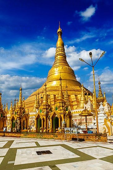 Myanmer famous sacred place and tourist attraction landmark