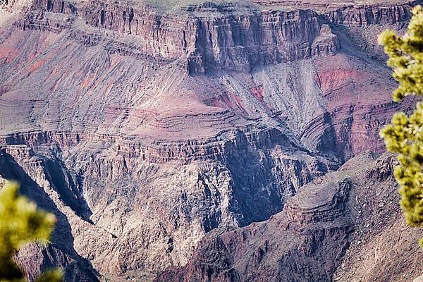 Rock formations in the Grand Canyon