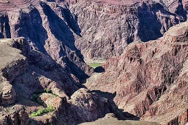 Rock formations overlooking the Colorado River