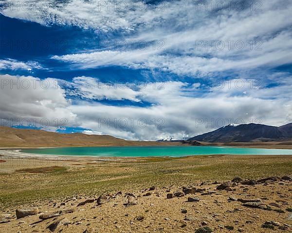Himalayan lake Kyagar Tso