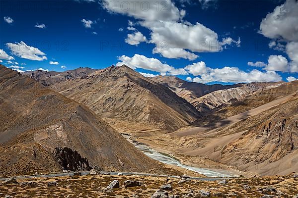 Manali-Leh road to Ladakh in Indian Himalayas. Ladakh