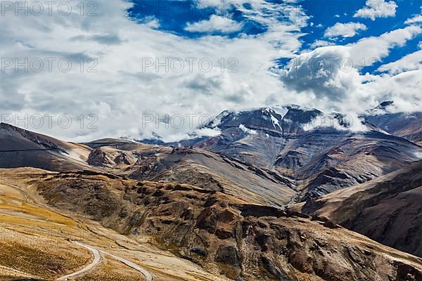 Himalayan landscape near Tanglang-La pass. Ladakh