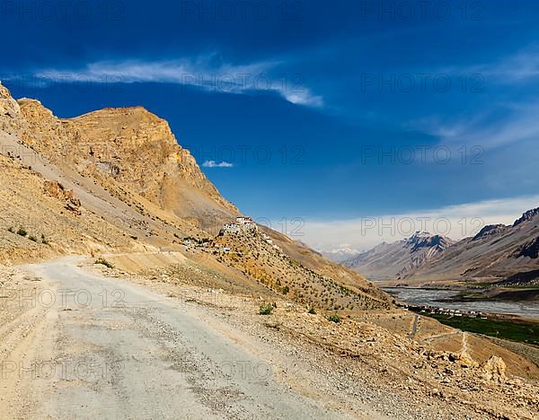 Road to Ki Monastery. Spiti Valley