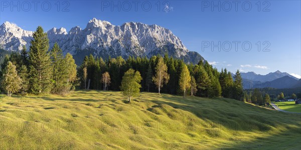 Mogul meadows between Mittenwald and Kruen