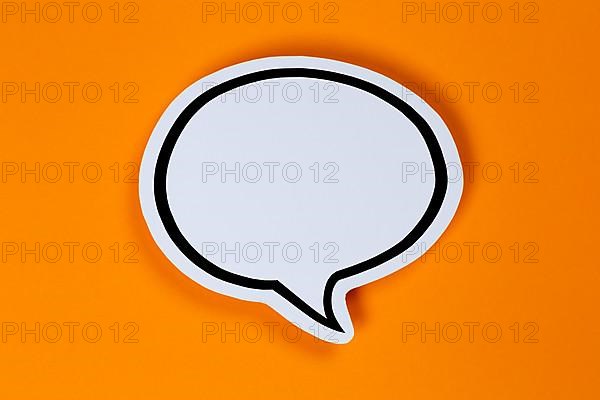 Speech bubble with text free space Copyspace communication concept talk in Stuttgart