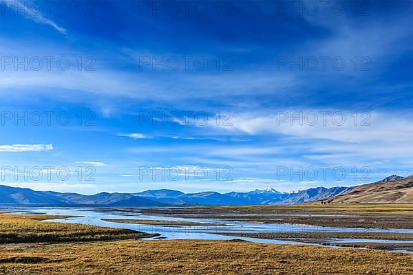 Tso Moriri lake in Himalayas