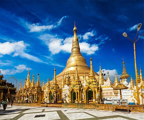 Myanmer famous sacred place and tourist attraction landmark