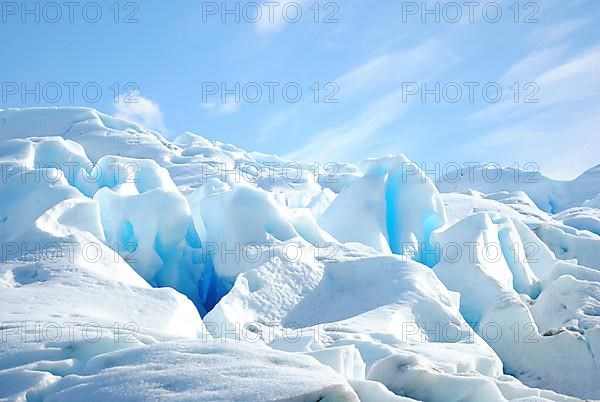 Close up of Perito Moreno glacier located in Patagonia