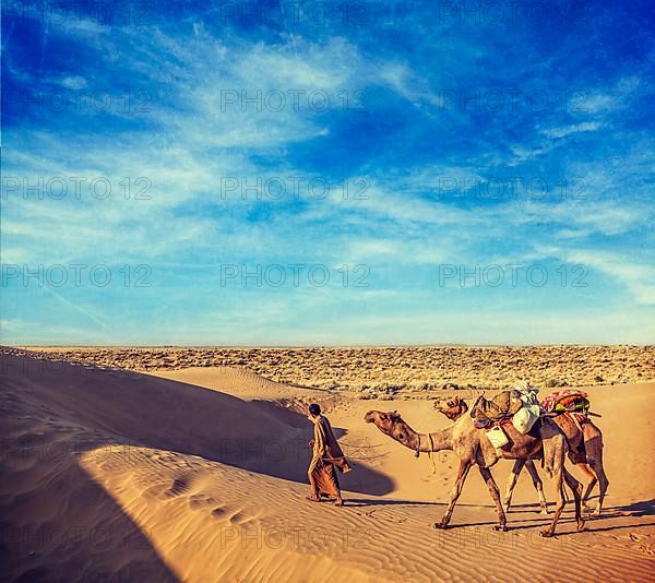 Vintage retro hipster style travel image of Rajasthan travel background