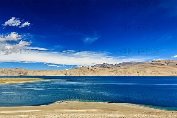 Tso Moriri lake in Himalayas