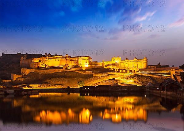 Amer Fort Amber Fort illuminated at night