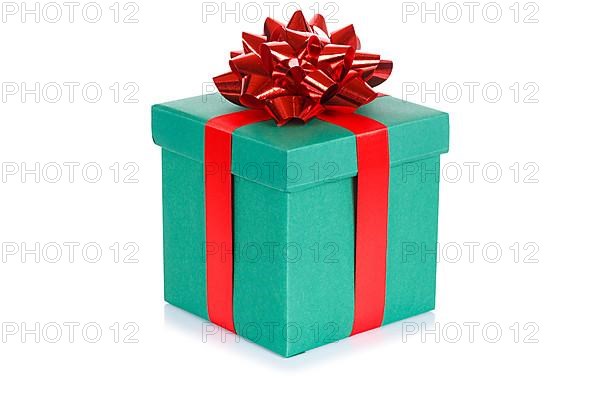 Gift birthday christmas christmas gift birthday gift box green give isolated in Stuttgart