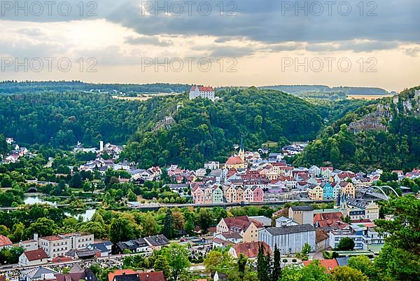 View over Riedenburg to Rosenburg Castle