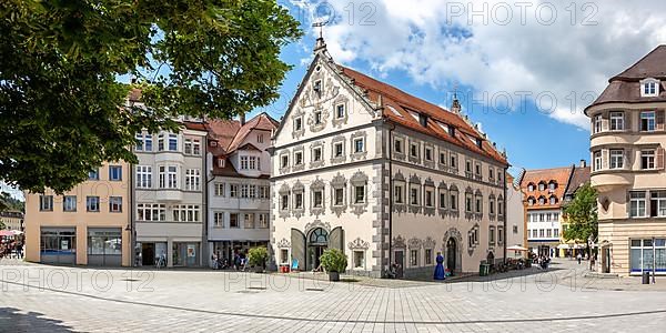 Historic Building City in the Old Town Panorama in Ravensburg