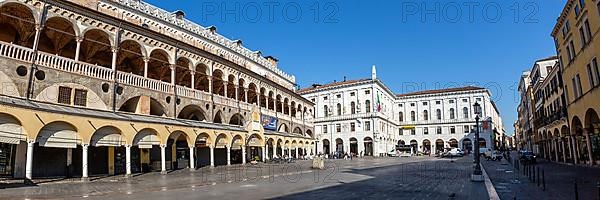 Padua Palazzo della Ragione in Piazza delle Erbe Square Panorama Travel Travel City in Padova