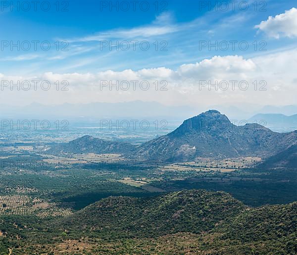 View of Western Ghats mountains. Tamil Nadu