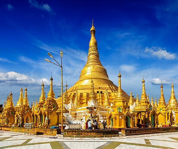 Myanmer famous sacred place and tourist attraction landmark