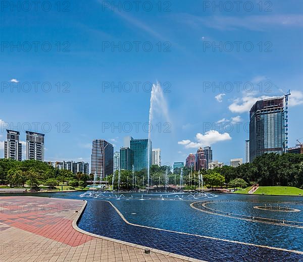 Skyline of Central Business District of Kuala Lumpur