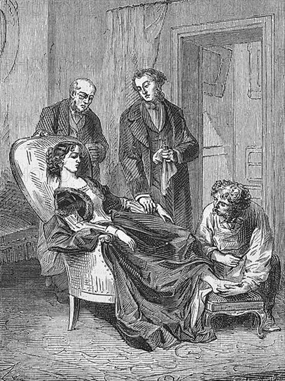 The death of Hannah Greener from inhaling too much chloroform as an anaesthetic