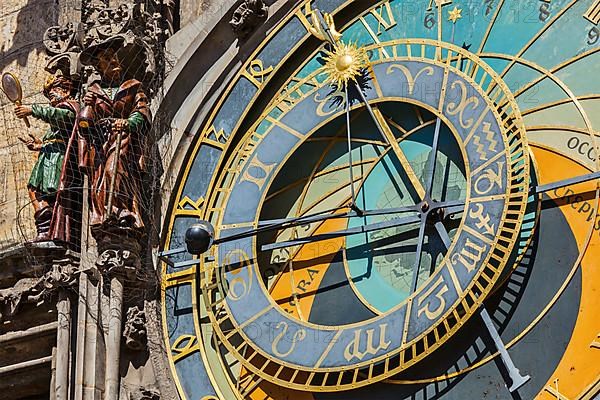 Astronomical clock on Town Hall. Prague