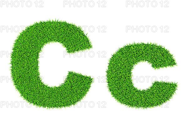 Grass letter C