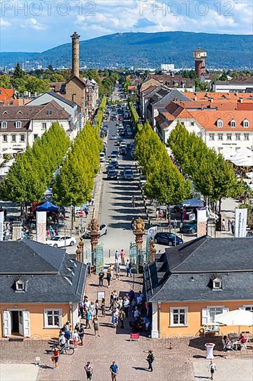 View of the city from Schwetzingen Palace