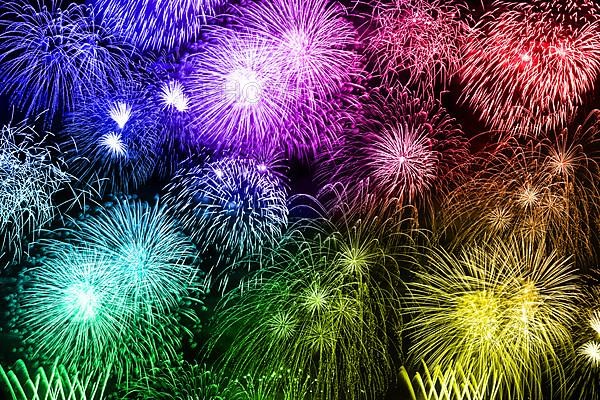 New Year's Eve Fireworks New Year's Eve Background Colourful New Year New New Backgrounds