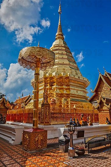 Buddhist temple Wat Phra That Doi Suthep. Chiang Mai