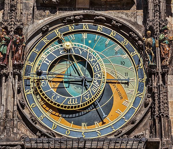 Astronomical clock on Town Hall. Prague